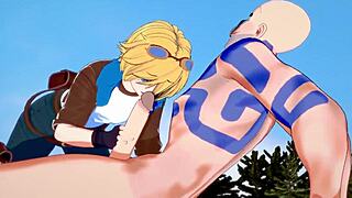 league of legends yaoi with ezreal and braum in costumes