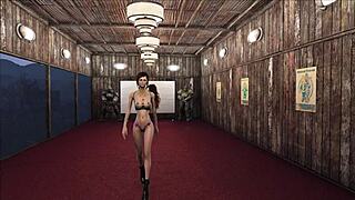 This cute brunette rocks the special wardrobe in fallout 4 fashion number 203!