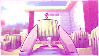 warden craves steve's big cock in hornycraft parody yoga pants fucking