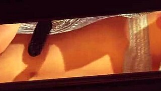 i watch melina deepthroating in this uncensored 3d hentai, her big tits bouncing as she takes the huge cock.