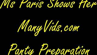 oh man, i love showing off ms paris rose’s panty prep for sale