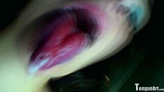 SOPHIA DROOLS MY SPIT WITH HER TONGUE FETISH