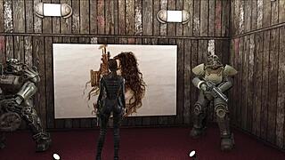 This cute brunette rocks the special wardrobe in fallout 4 fashion number 203!