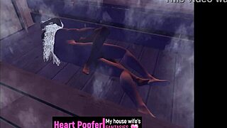 chilling at the sauna with some cartoon fun