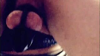 Teenage Sissy In Chastity Stretches Hole With Homemade Toy