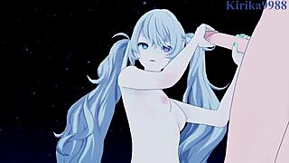Hatsune Miku and Megurine Luka engage in INTENSE SEX in project sekai vocaloid hentai