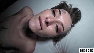 school desk fantasy unfolds with intense throat action