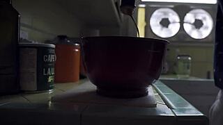 Quarantine sex gets steamy with step-dad for this model.