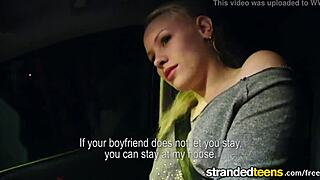 stranded teen 18+ lola taylor gets hardcore cumshot on natural tits from milf in high definition