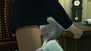 in this wild story, her sister gets fucked by donald trump in a scandalous sex tape, riding cowgirl with her curvy big ass and blonde tits, ending in creampie and facial