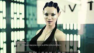 Curvy teen plays hot sex simulation in 3D cartoon world with bdsm elements.