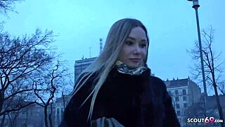 german scout picks up fitness model for rough anal at street casting