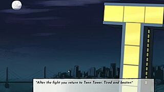 I love watching Raven's boobjob in 18Titans part 11, her tits squeezing tight in this hentai game.