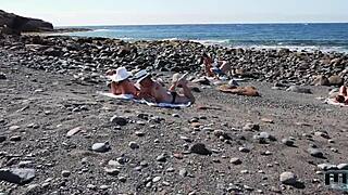 Yo, blind lust hits with big tits and public blowjob action! 😍