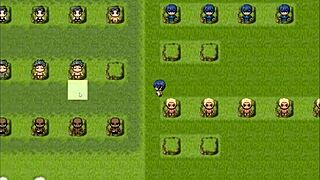 Can Natsuki handle the monster cock pouring cum deep in her womb in this hentai game?