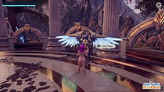 In EP5, the cute futanari EMISSARY gets her HUGE shaved PUSSY eaten in a sexy GANG BANG game.