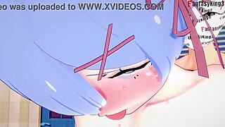 rem's naked maid sex in wild 3d fantasy