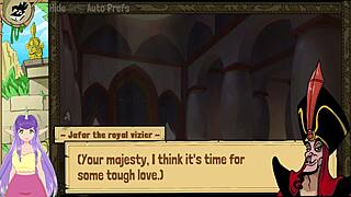 queen trainer begins with princess jasmine in steamy action