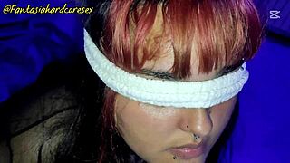 Blindfolded Game with Alisongonzalez Swallowing My Cock Instead of Candy! 🍭