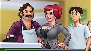 In summertime saga, characters engage in 69 with big asses and hentai action.