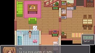 Hentai Countryside Life Part 10: Bathroom Fuck And Pool Spy