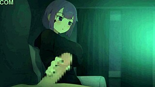 I give a handjob in this POV hentai story