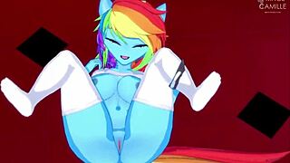 Saddle up for a steamy encounter with Rainbow Dash