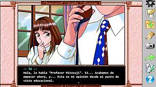 immoral study retro visual novel gameplay with shirakawa reiko