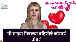Marathi Audio Tale: Breaking Virginity of My Friend's Sister in 3D