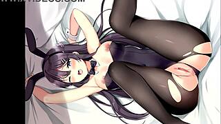 sakurajima mai as bunny girl senpai in rule 34 compilation 😍🐰