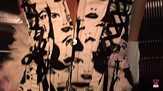 sexy blondes and brunette in costumes banged hard by masked dudes