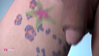 shemale milf teases cameraman with solo play