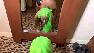 Moee’s big black ass twerks non-stop with Gibby the clown
