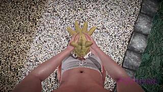 Senko-san cosplay as helpful fox maid in anime style 😊