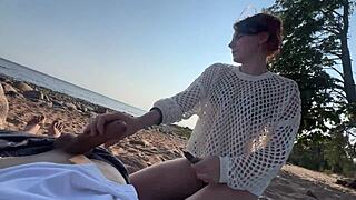 Sun-Soaked Couple’s Quickie on Public Beach Shocks!