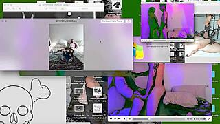 twink getting bareback on desk webcam