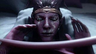 Watch this milf make the demoness cum hard!