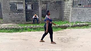 Meeting a guy on the street leads to outdoor fuck with big ass