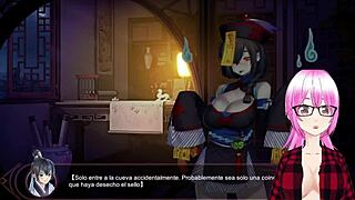 3D animated porn with commented gameplay: Cai Yun the zombie