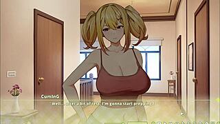 Summer Clover in Harem Game: Blonde Nun Orgasms from Rough Blowjob?