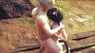 Hentai uncensored 3D Kitty hard sex Japanese Asian manga anime game porn