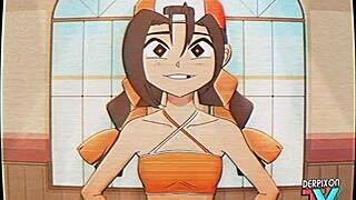 Eri-Chan Home Workout With Blowjob And Deepthroat By Derpixon