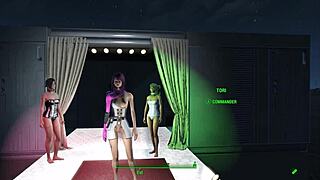 Animehot's sexy cyberpunk outfits in Fallout 4 and Cyberpunk 2077