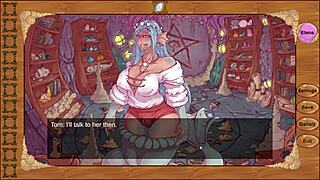 in magic dorm 2, the weird goddess of sex needs saving the world with her big tits