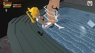 Does the femdom vampire use the whirlpool for pov piss?