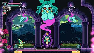 flip witch pixel hentai game ep 12 ghost boss with crushing giant boobs