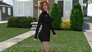 Redhead licks ass in wild restaurant cartoon game.