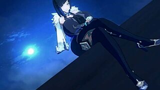 Yelan in this anime hentai adventure