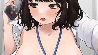 creampie cowgirl on phone with big tits in 3d hentai