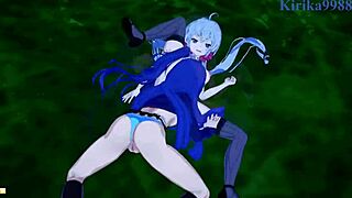 Wow, Chris, Tsubasa, and Maria in intense lesbian play!